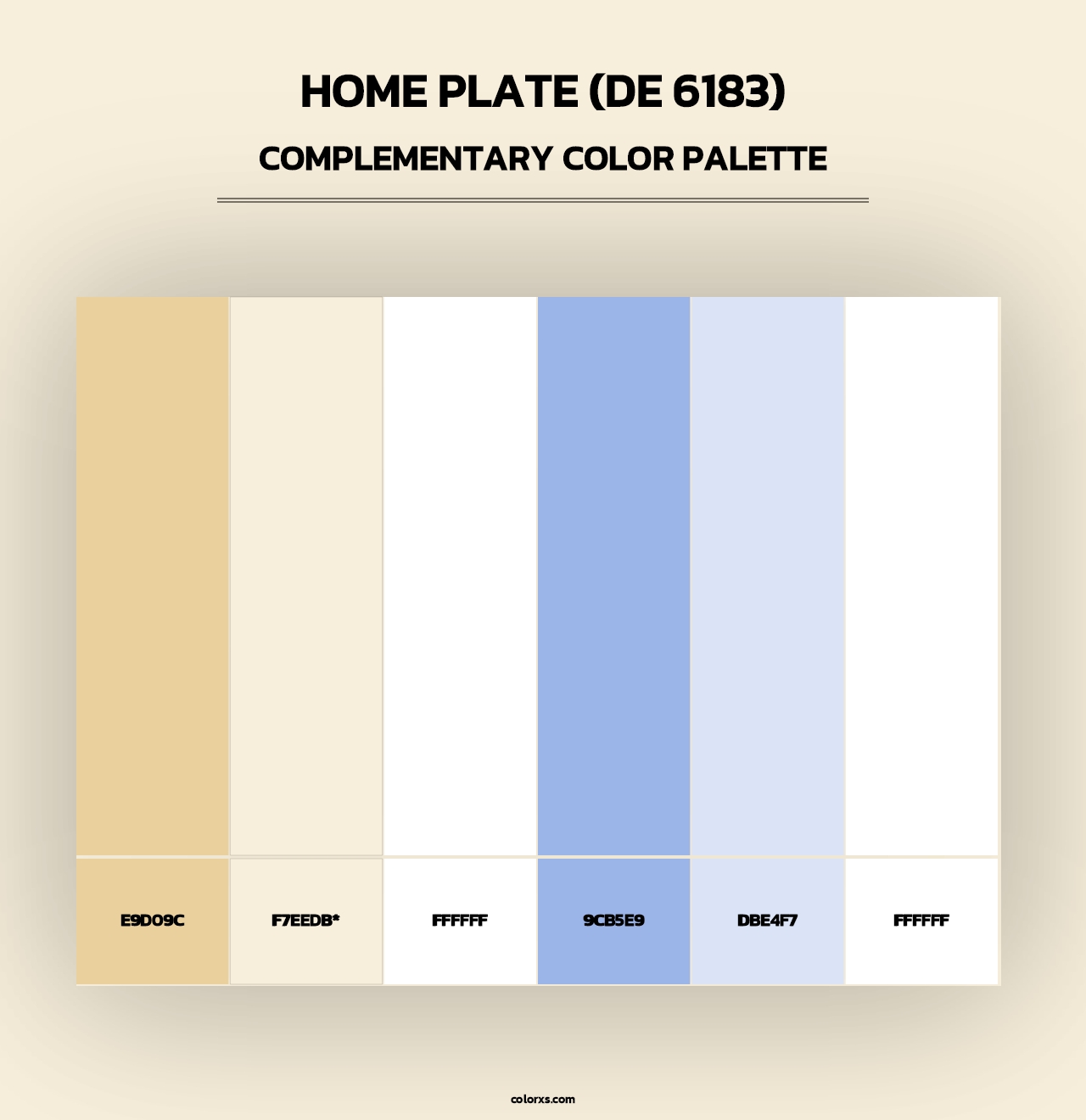 Home Plate (DE 6183) - Complementary Color Palette