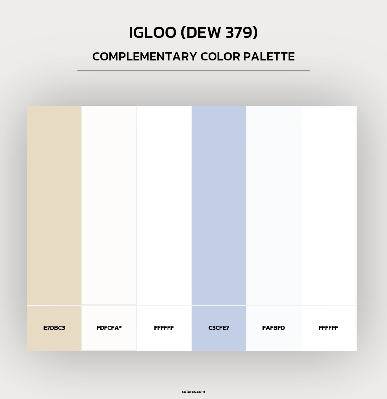 Igloo (DEW 379) - Complementary Color Palette