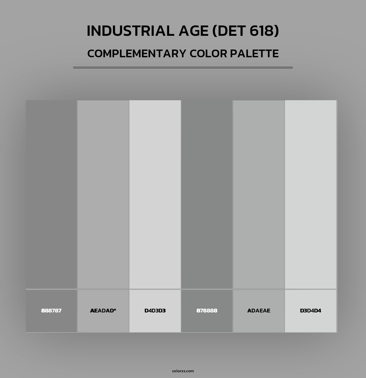 Industrial Age (DET 618) - Complementary Color Palette