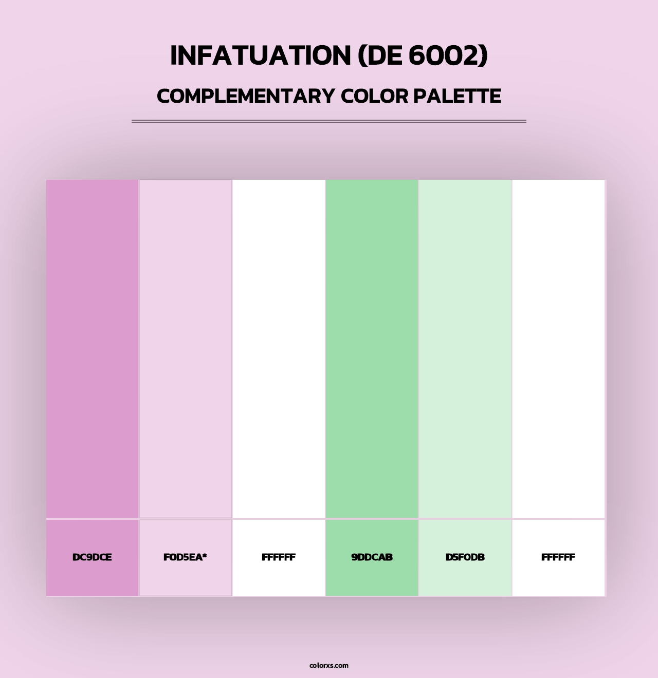 Infatuation (DE 6002) - Complementary Color Palette