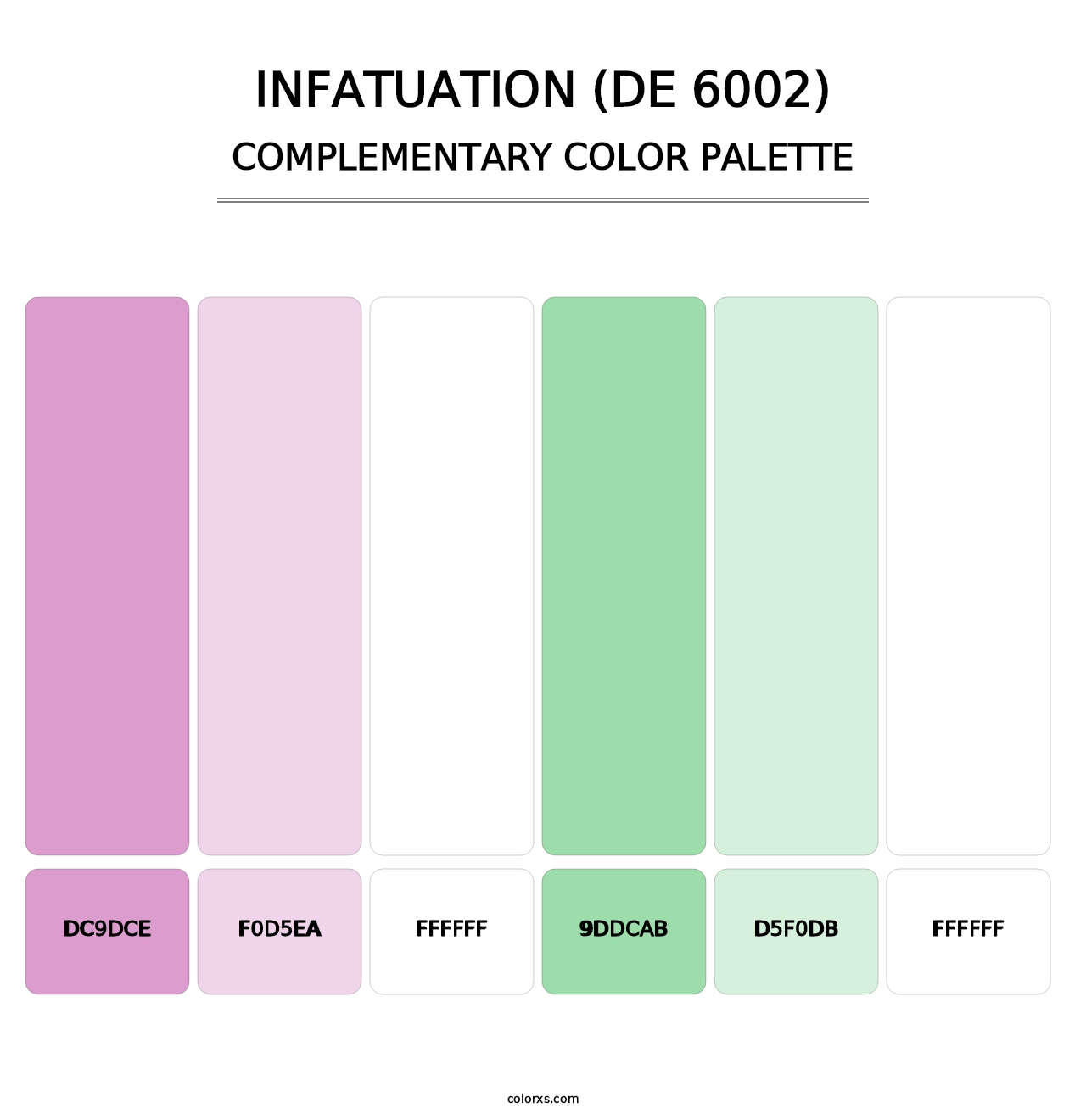 Infatuation (DE 6002) - Complementary Color Palette