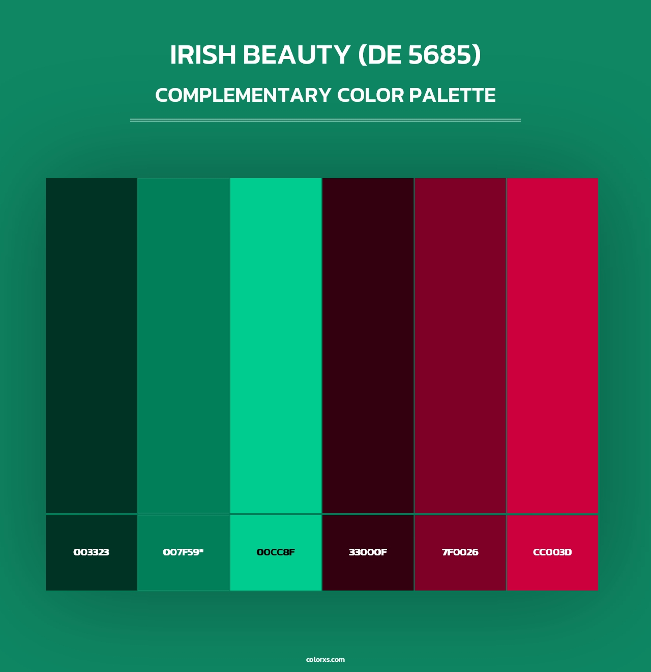 Irish Beauty (DE 5685) - Complementary Color Palette