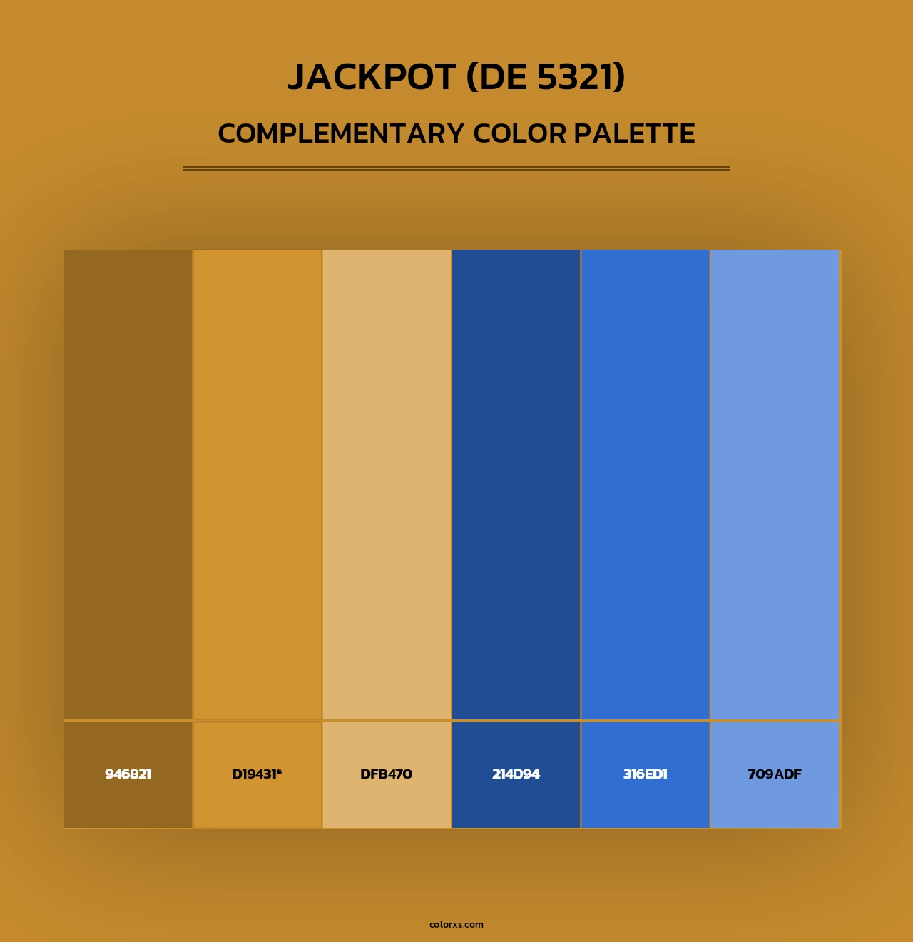 Jackpot (DE 5321) - Complementary Color Palette