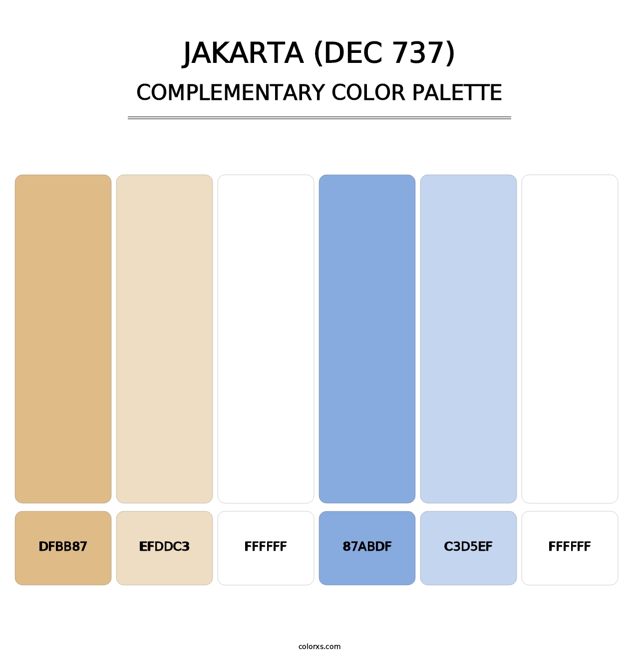 Jakarta (DEC 737) - Complementary Color Palette