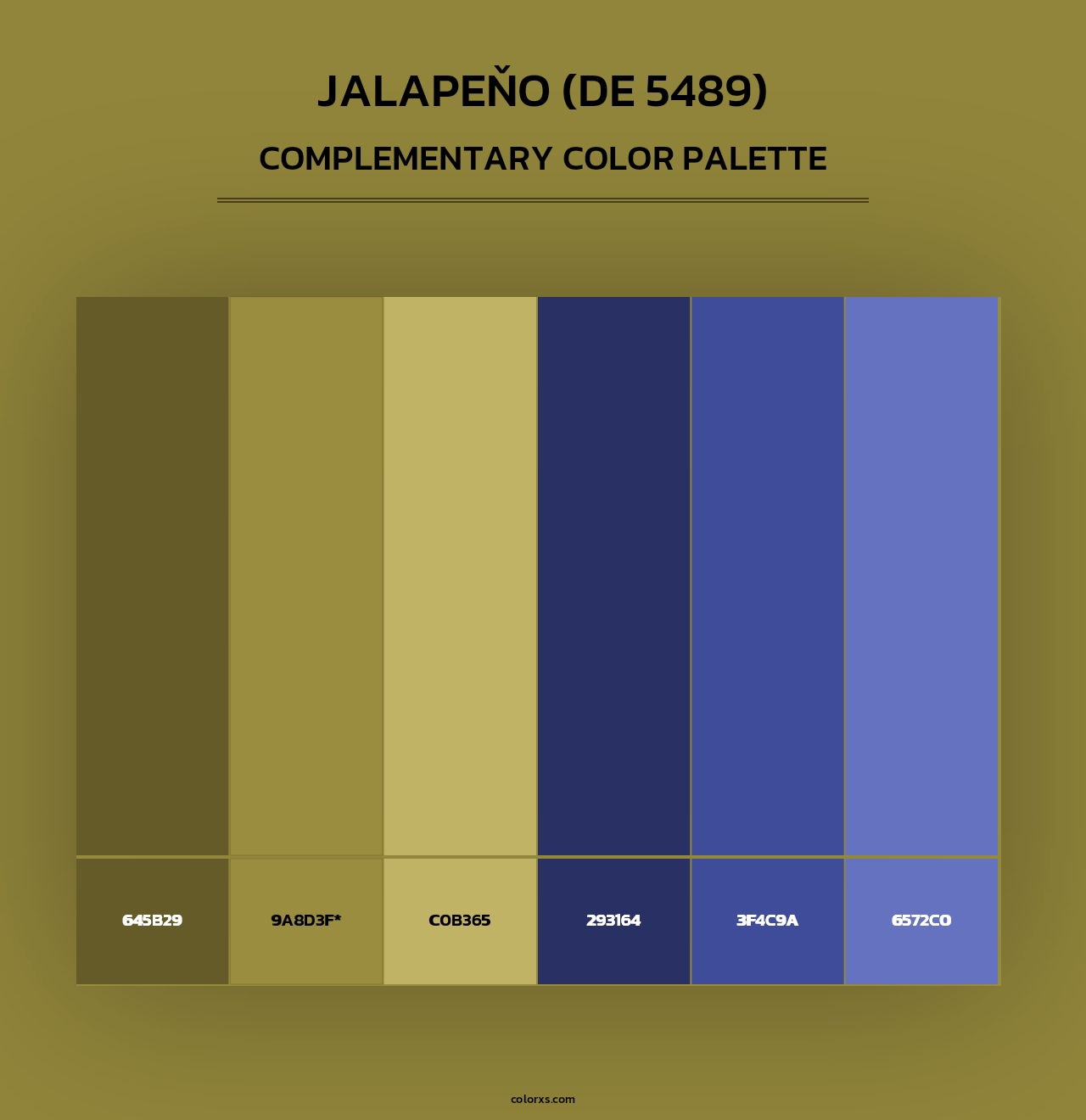 Jalapeňo (DE 5489) - Complementary Color Palette