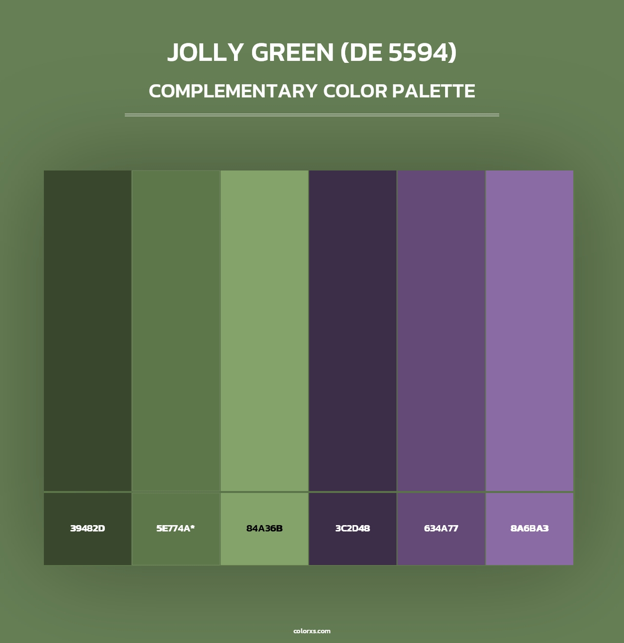 Jolly Green (DE 5594) - Complementary Color Palette