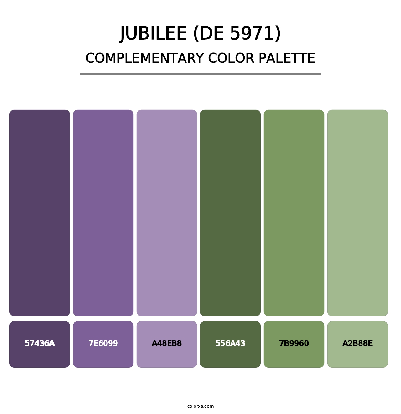Jubilee (DE 5971) - Complementary Color Palette