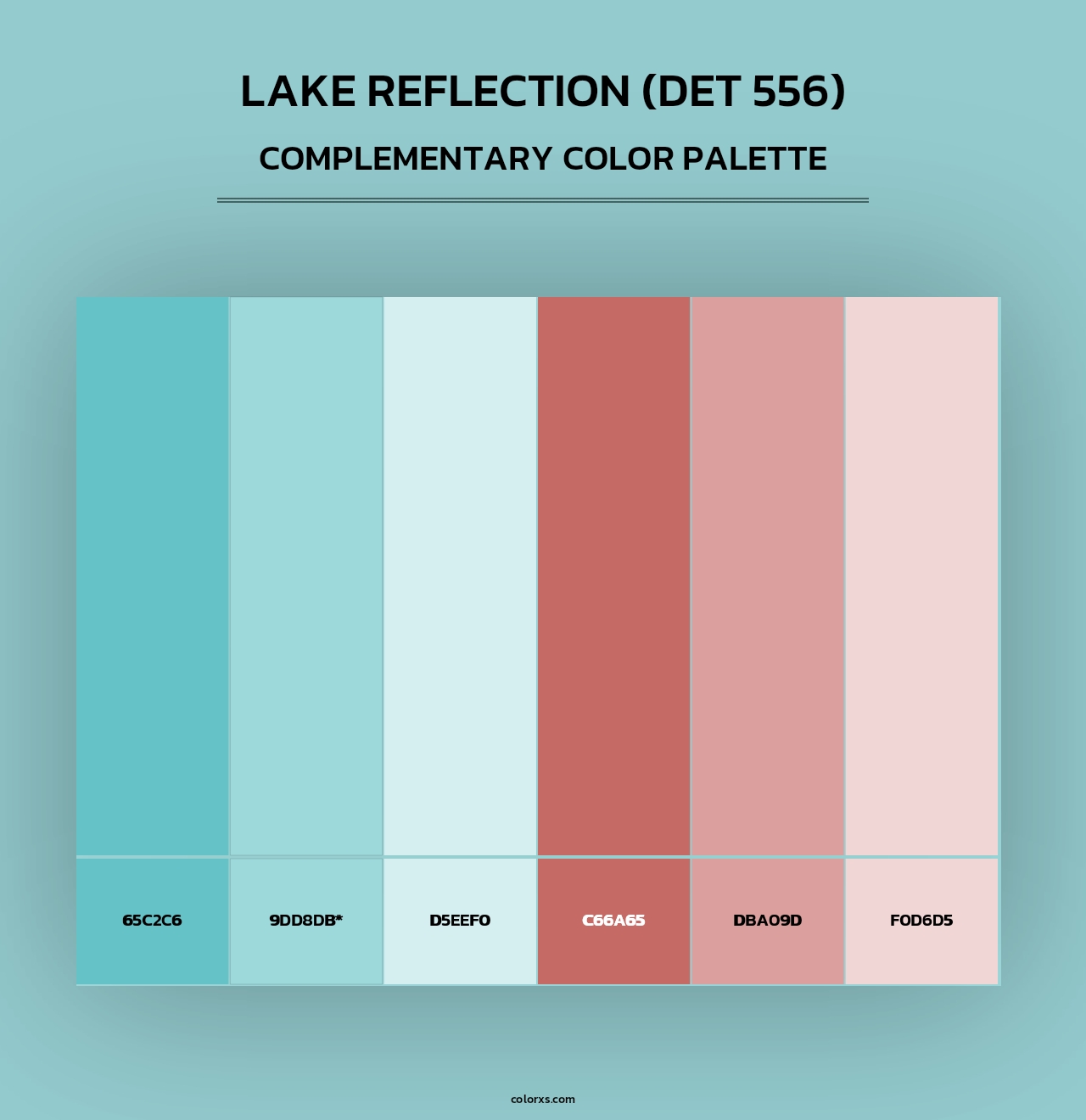 Lake Reflection (DET 556) - Complementary Color Palette