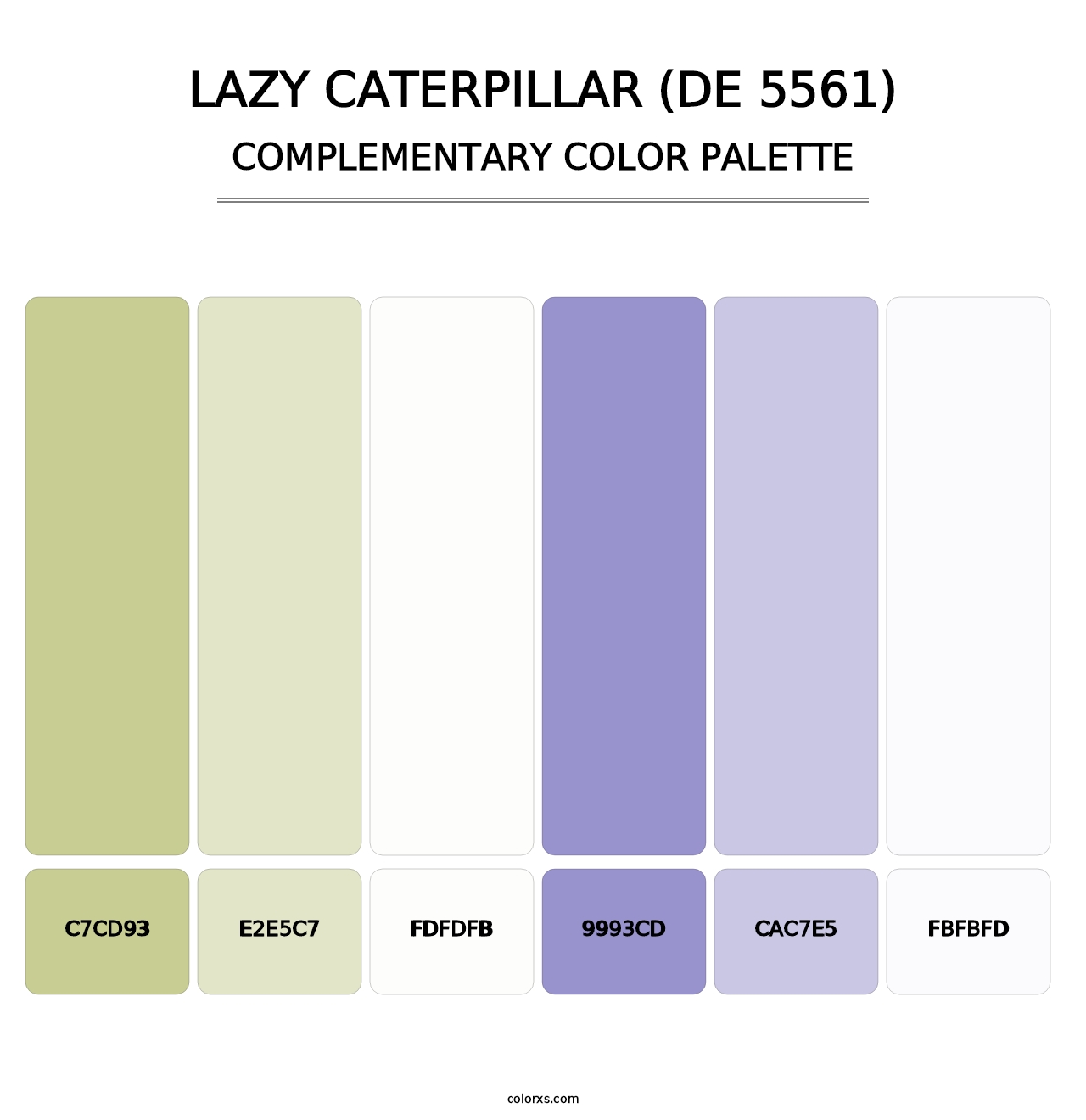 Lazy Caterpillar (DE 5561) - Complementary Color Palette