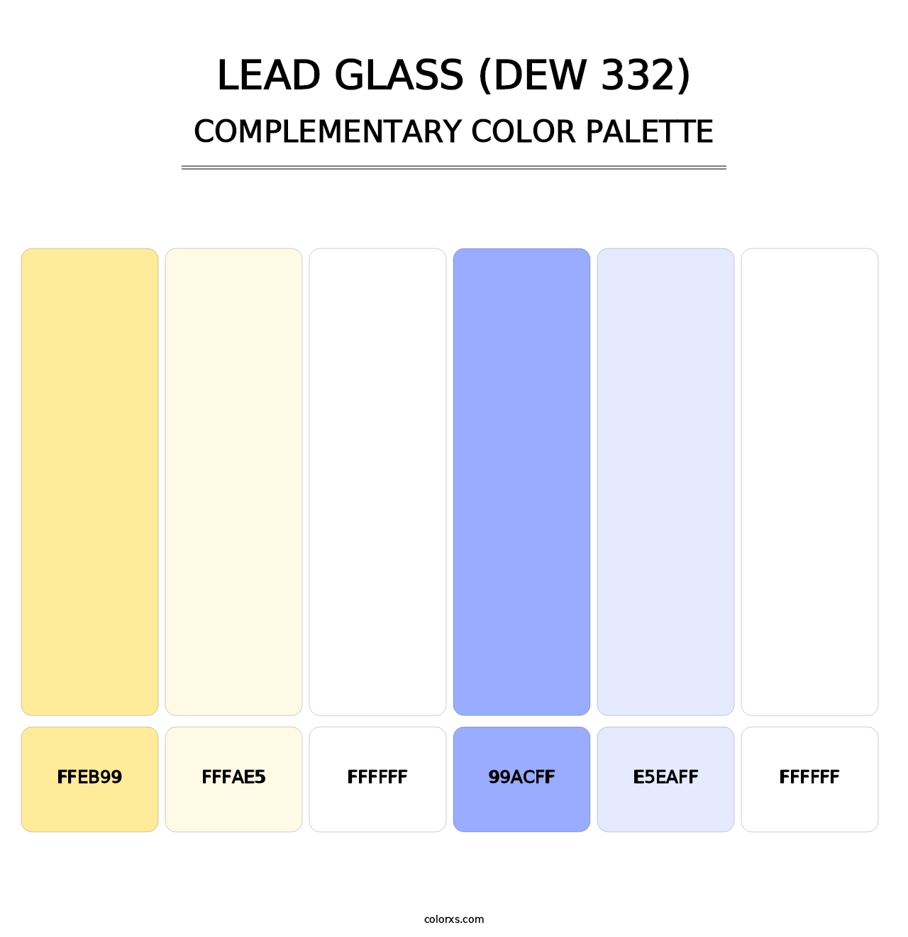 Lead Glass (DEW 332) - Complementary Color Palette