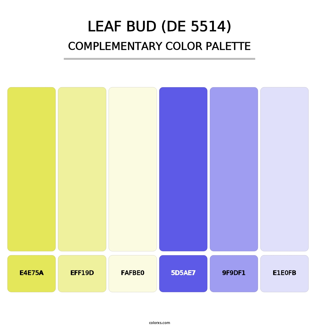 Leaf Bud (DE 5514) - Complementary Color Palette