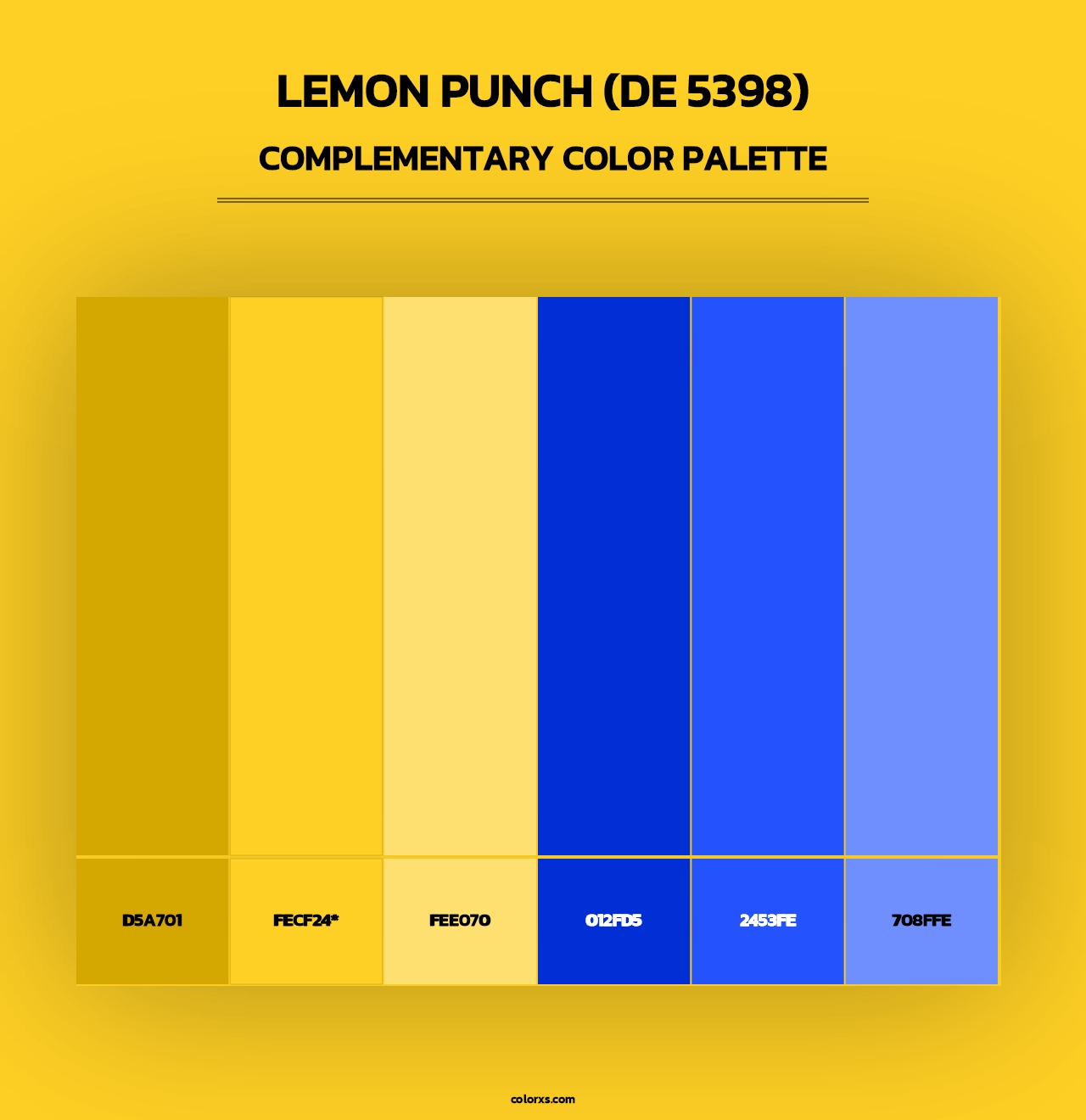Lemon Punch (DE 5398) - Complementary Color Palette