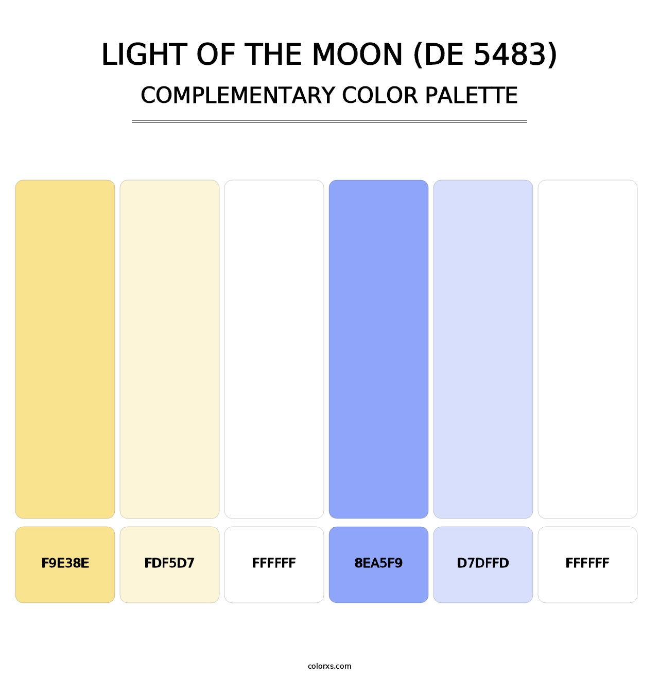 Light of the Moon (DE 5483) - Complementary Color Palette