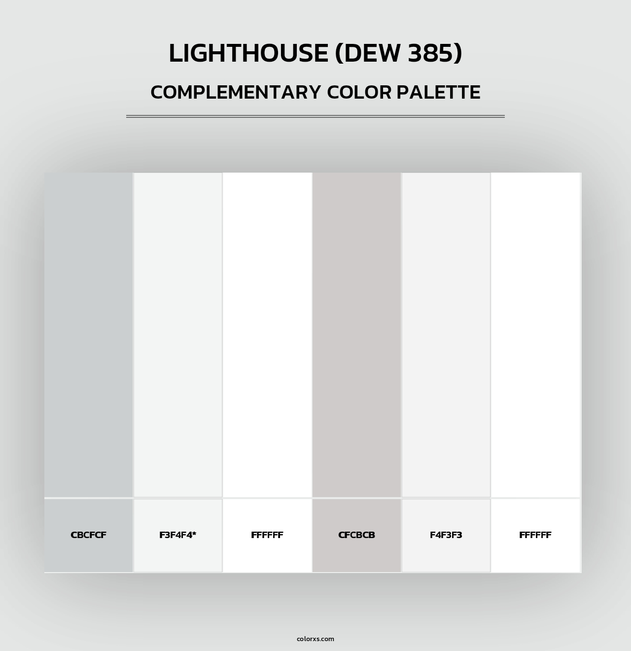 Lighthouse (DEW 385) - Complementary Color Palette