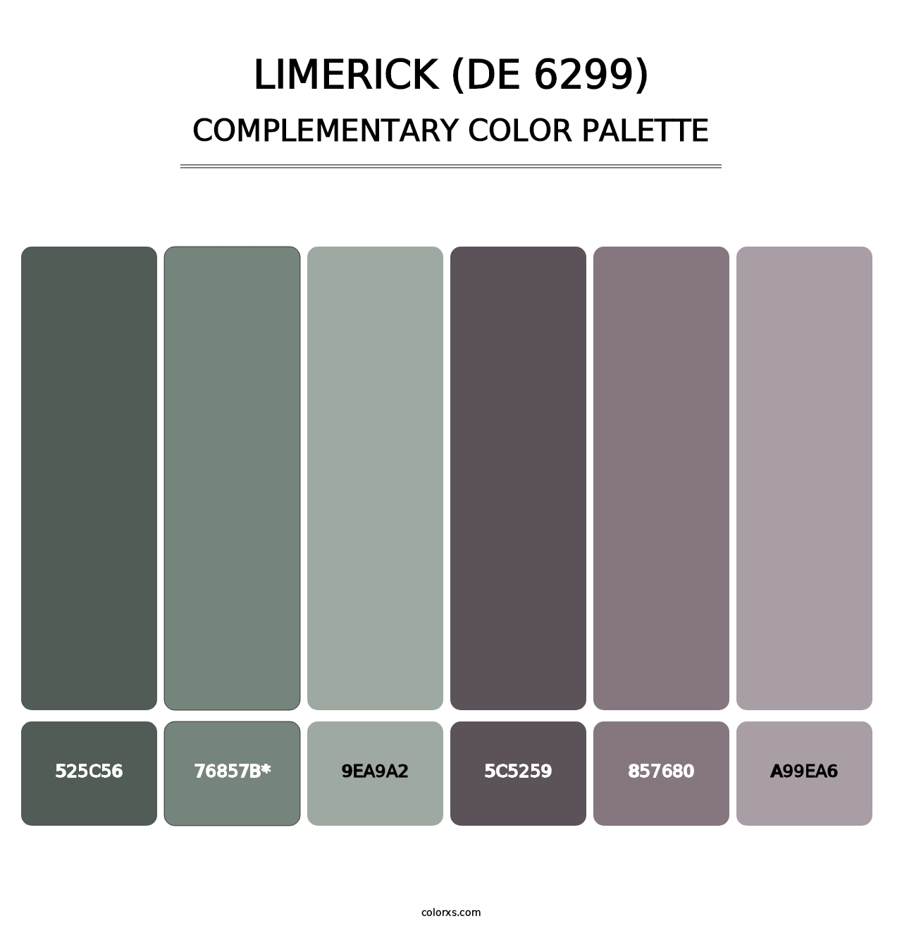 Limerick (DE 6299) - Complementary Color Palette
