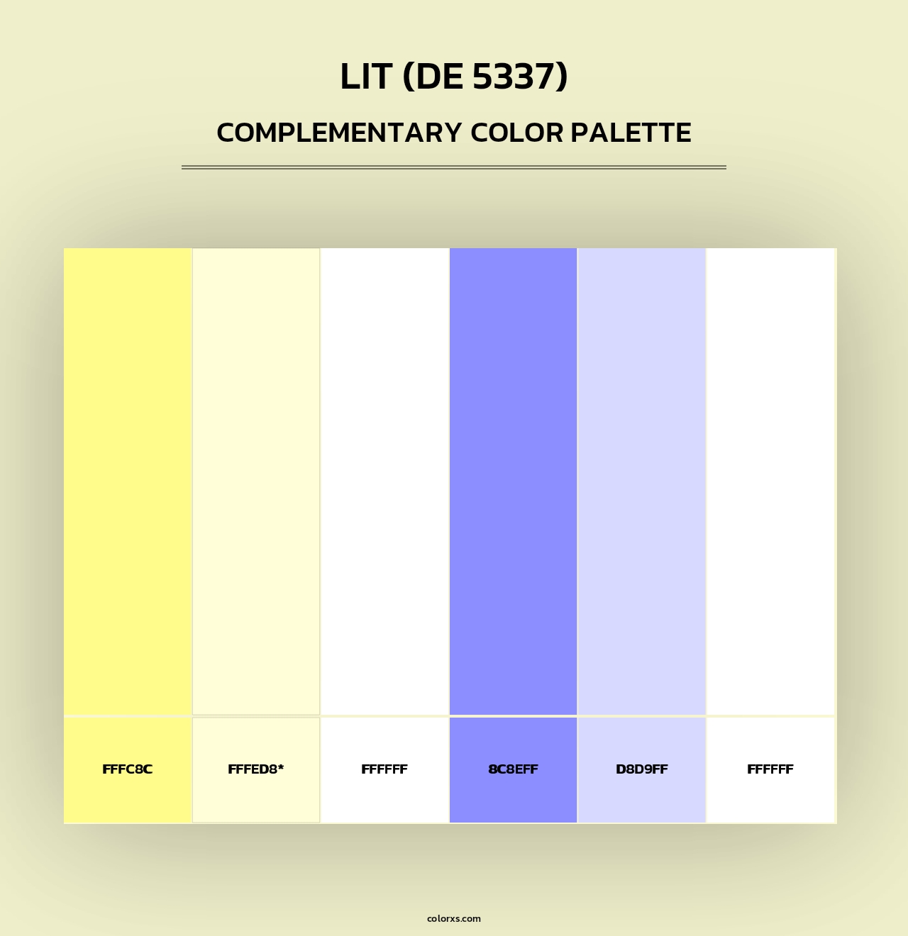 Lit (DE 5337) - Complementary Color Palette