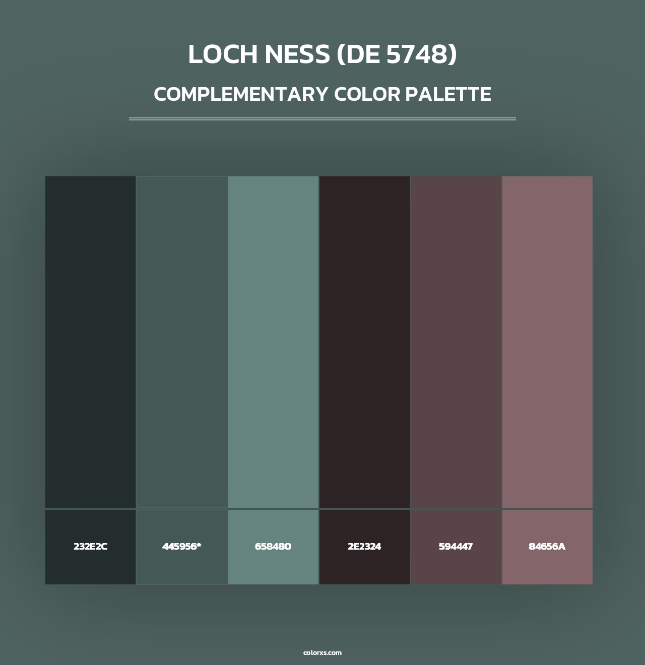 Loch Ness (DE 5748) - Complementary Color Palette