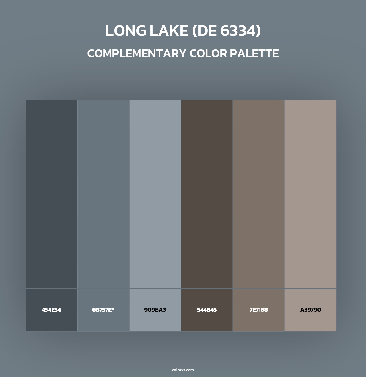 Long Lake (DE 6334) - Complementary Color Palette