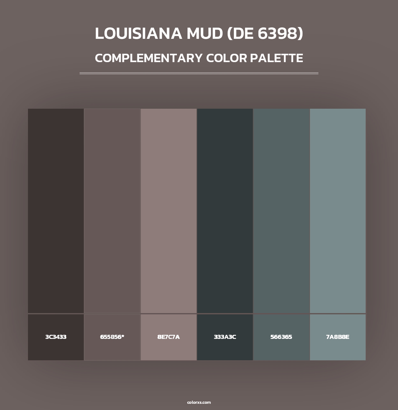 Louisiana Mud (DE 6398) - Complementary Color Palette