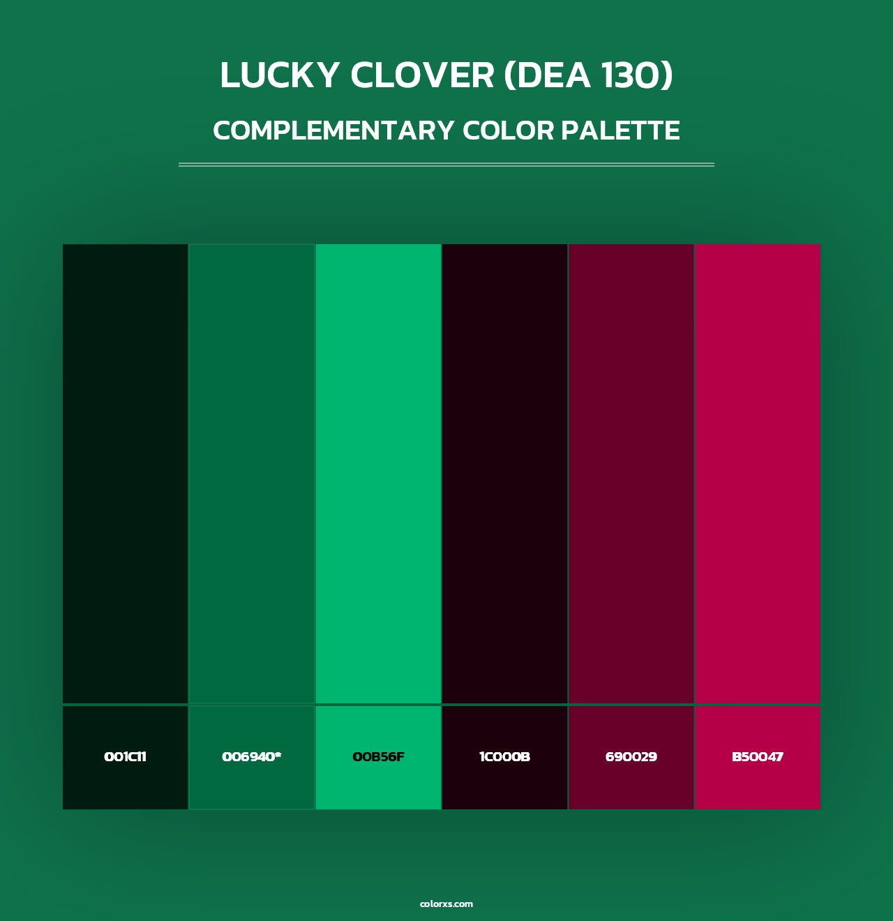 Lucky Clover (DEA 130) - Complementary Color Palette