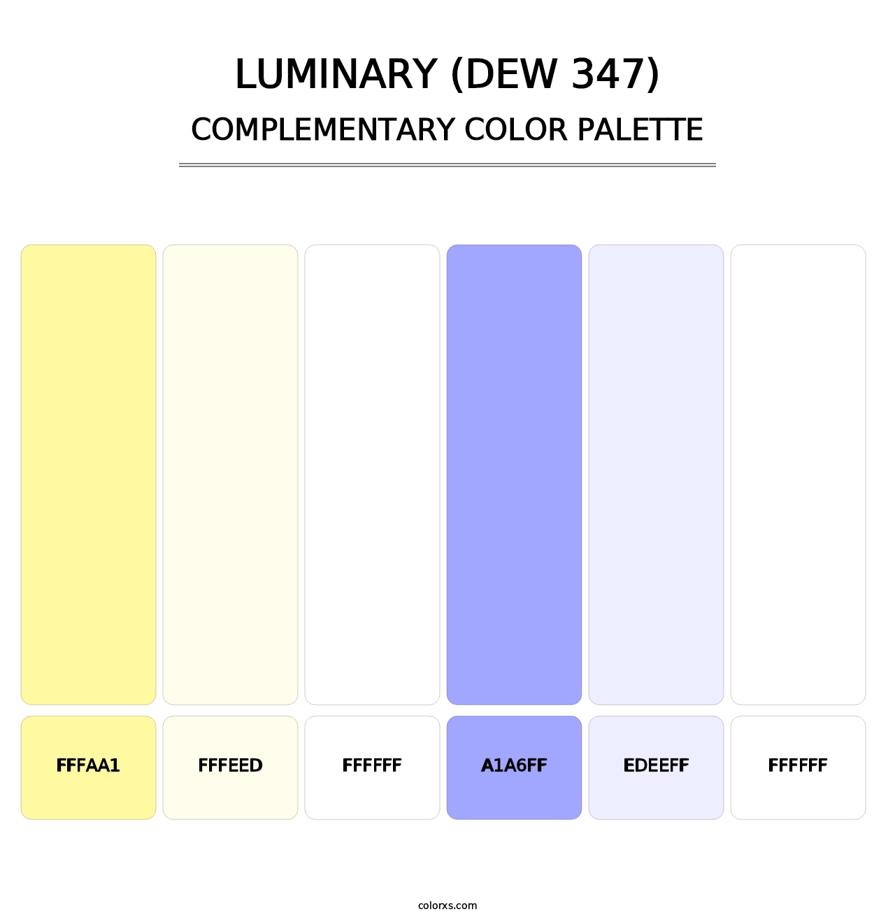 Luminary (DEW 347) - Complementary Color Palette