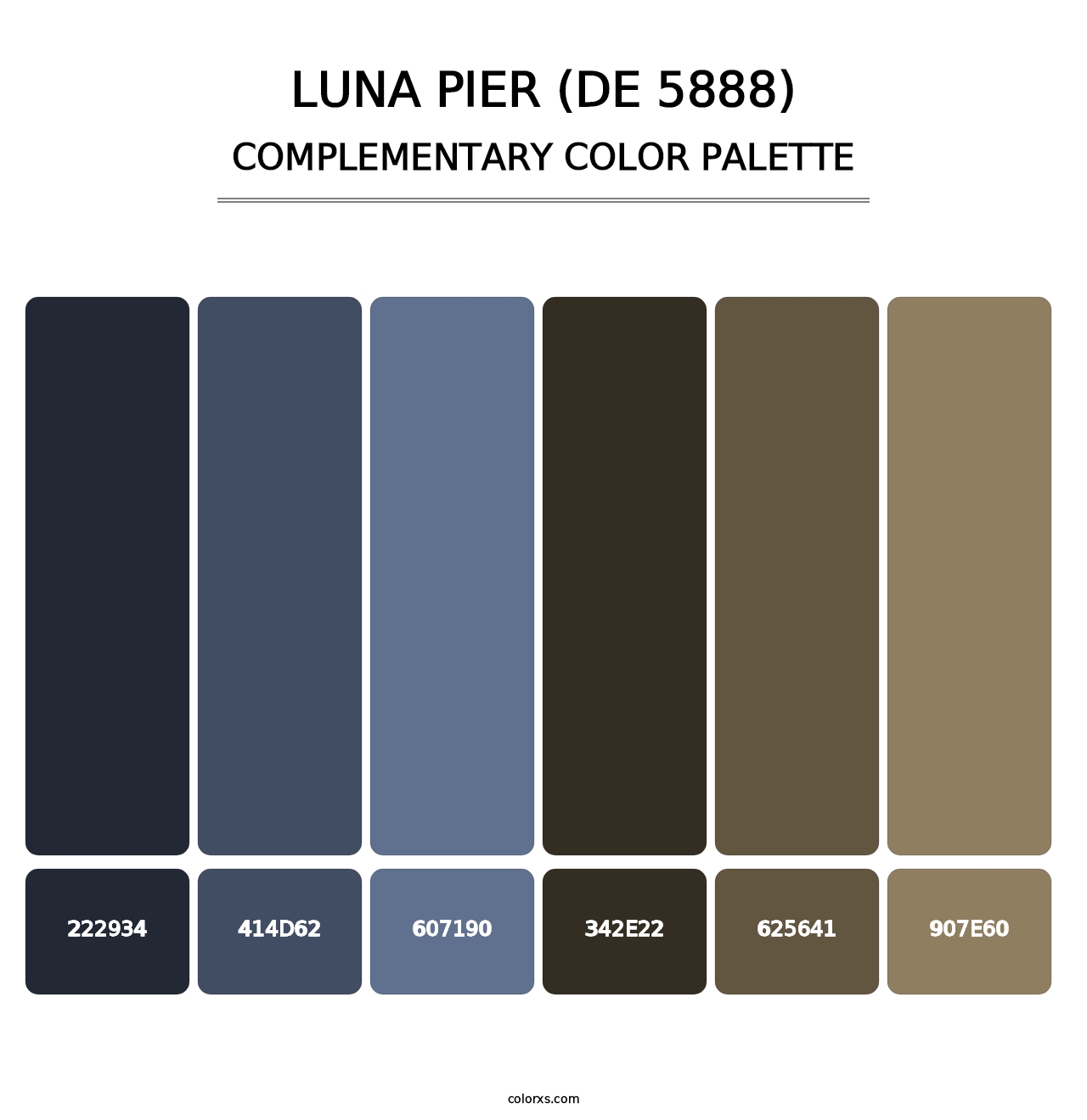 Luna Pier (DE 5888) - Complementary Color Palette