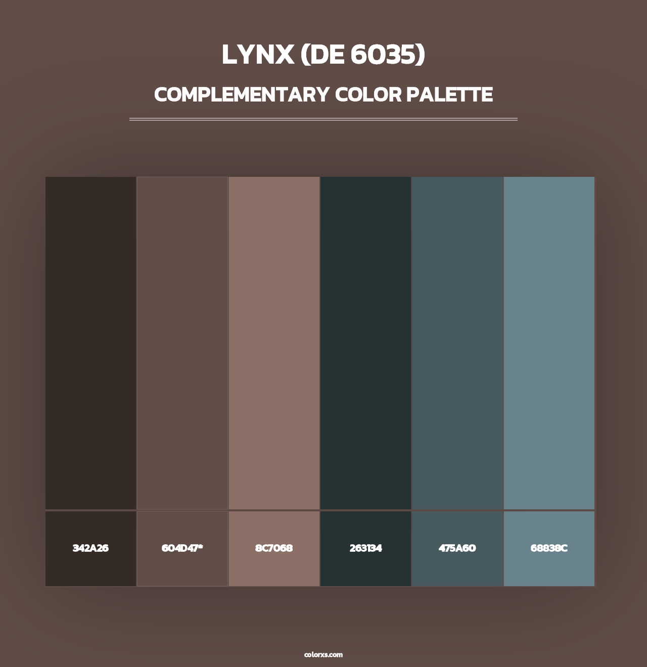 Lynx (DE 6035) - Complementary Color Palette