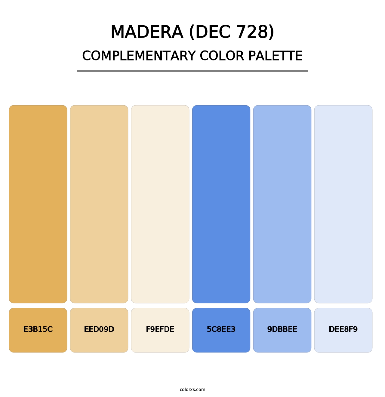Madera (DEC 728) - Complementary Color Palette