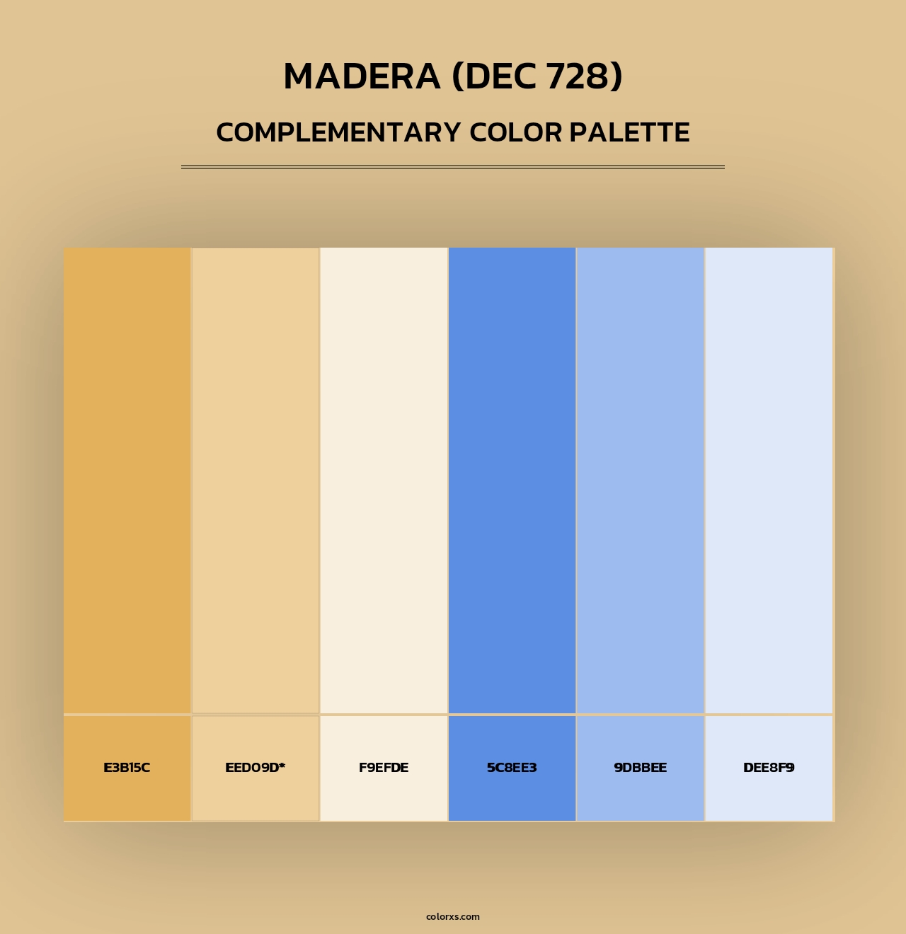 Madera (DEC 728) - Complementary Color Palette