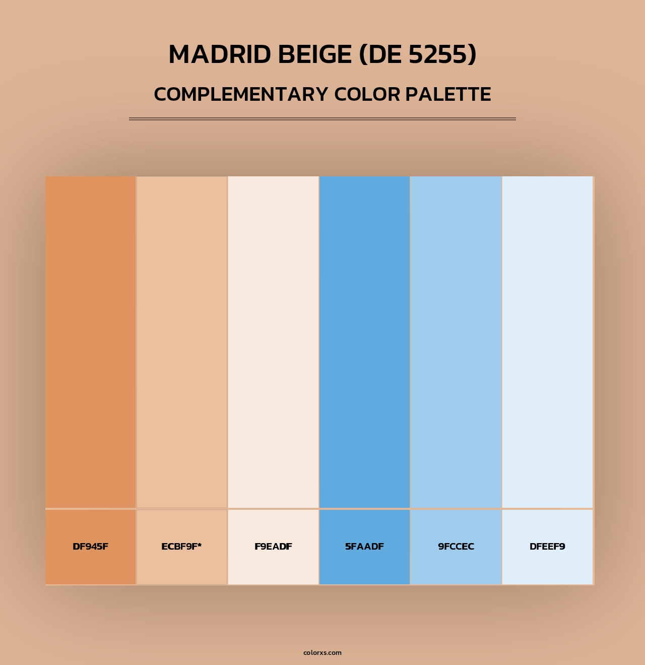 Madrid Beige (DE 5255) - Complementary Color Palette