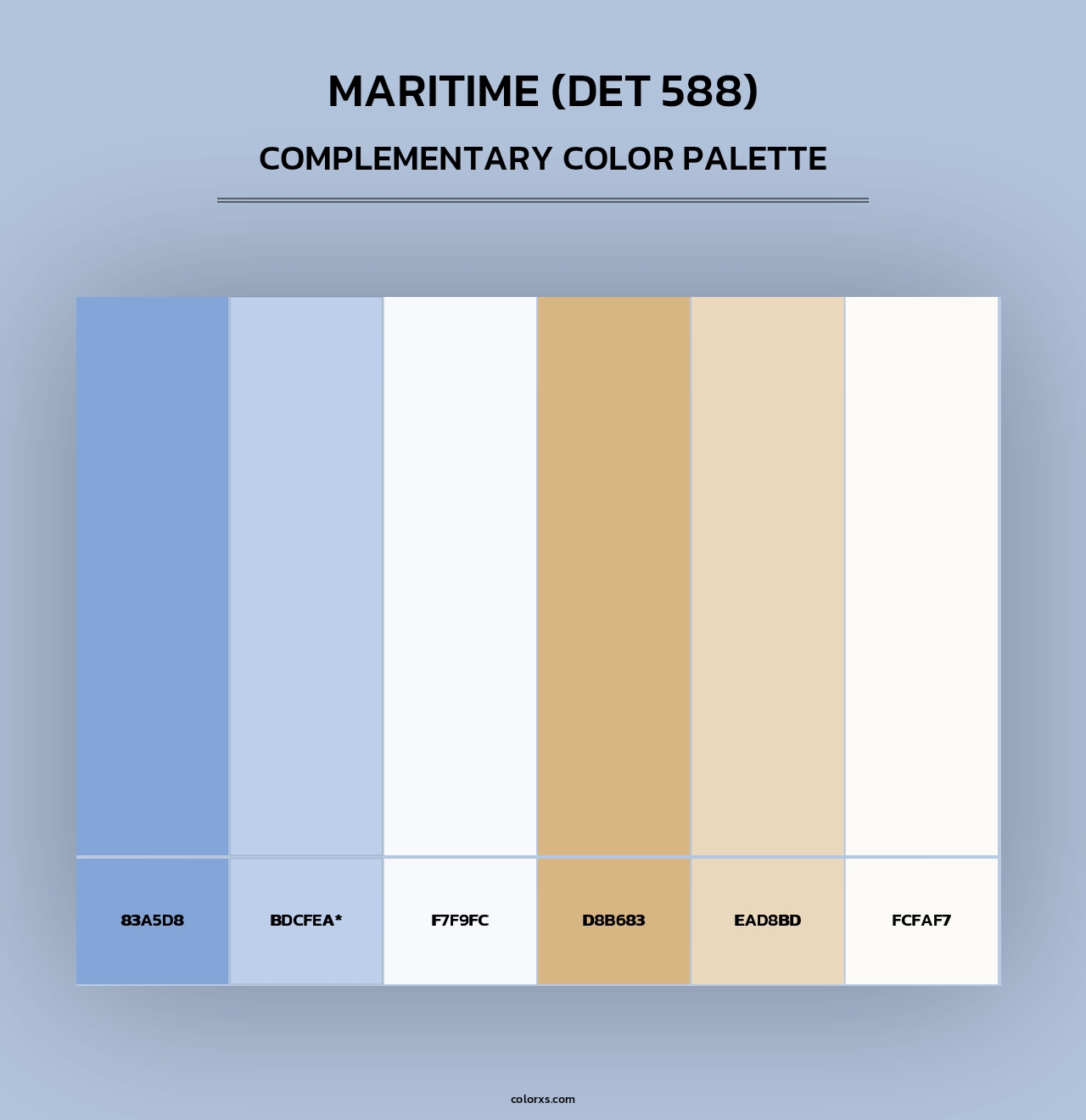 Maritime (DET 588) - Complementary Color Palette