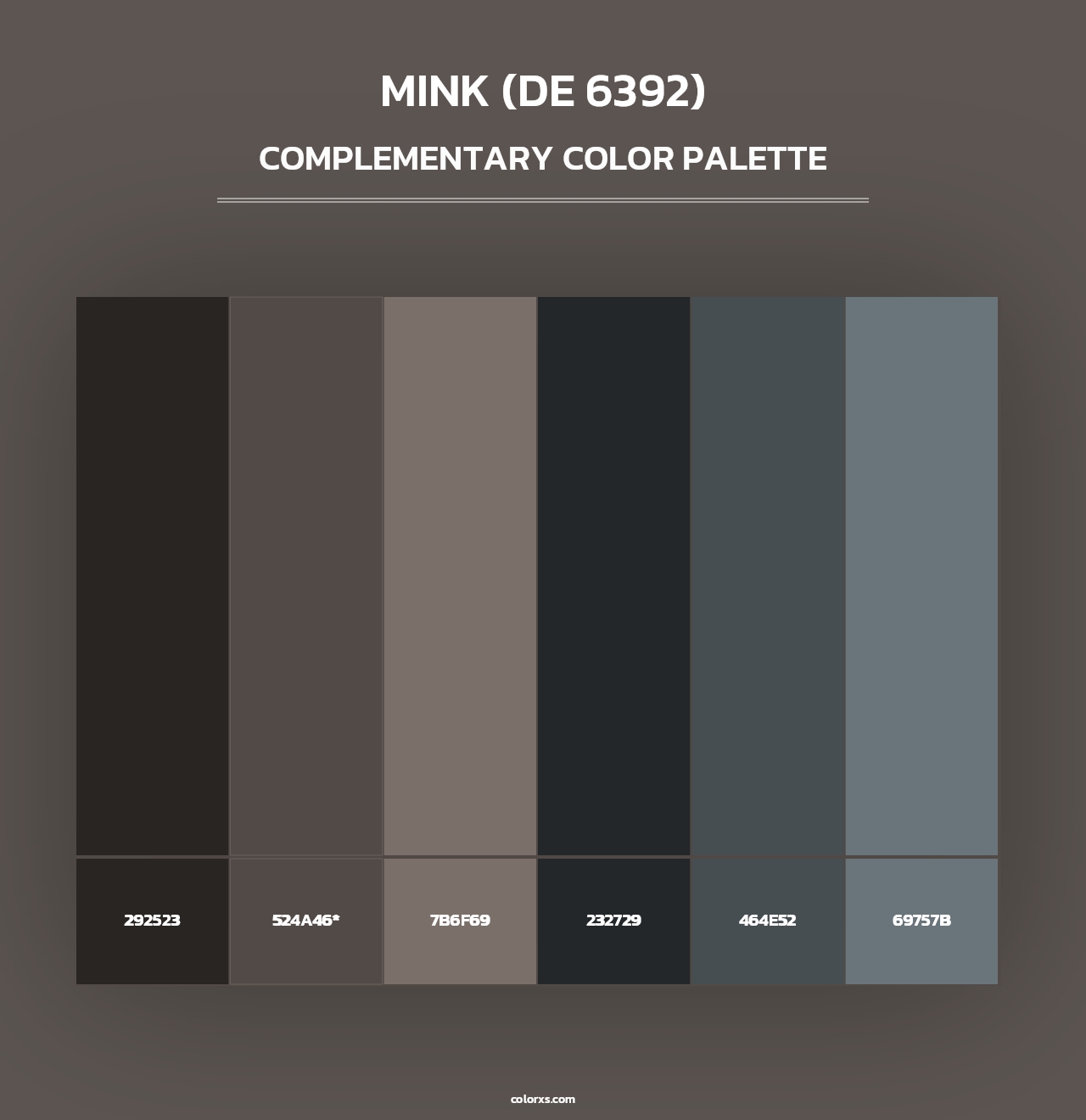 Mink (DE 6392) - Complementary Color Palette