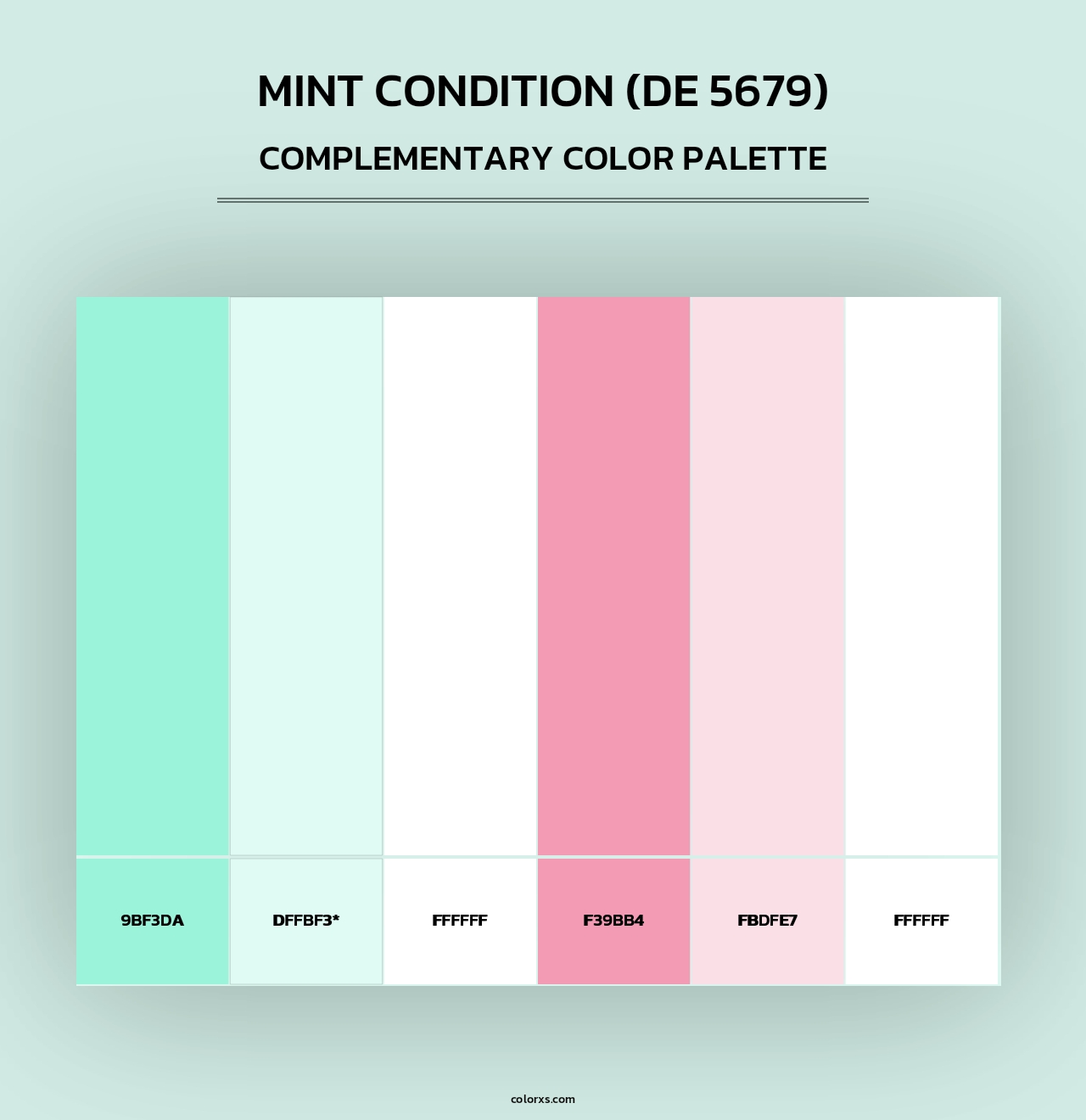 Mint Condition (DE 5679) - Complementary Color Palette