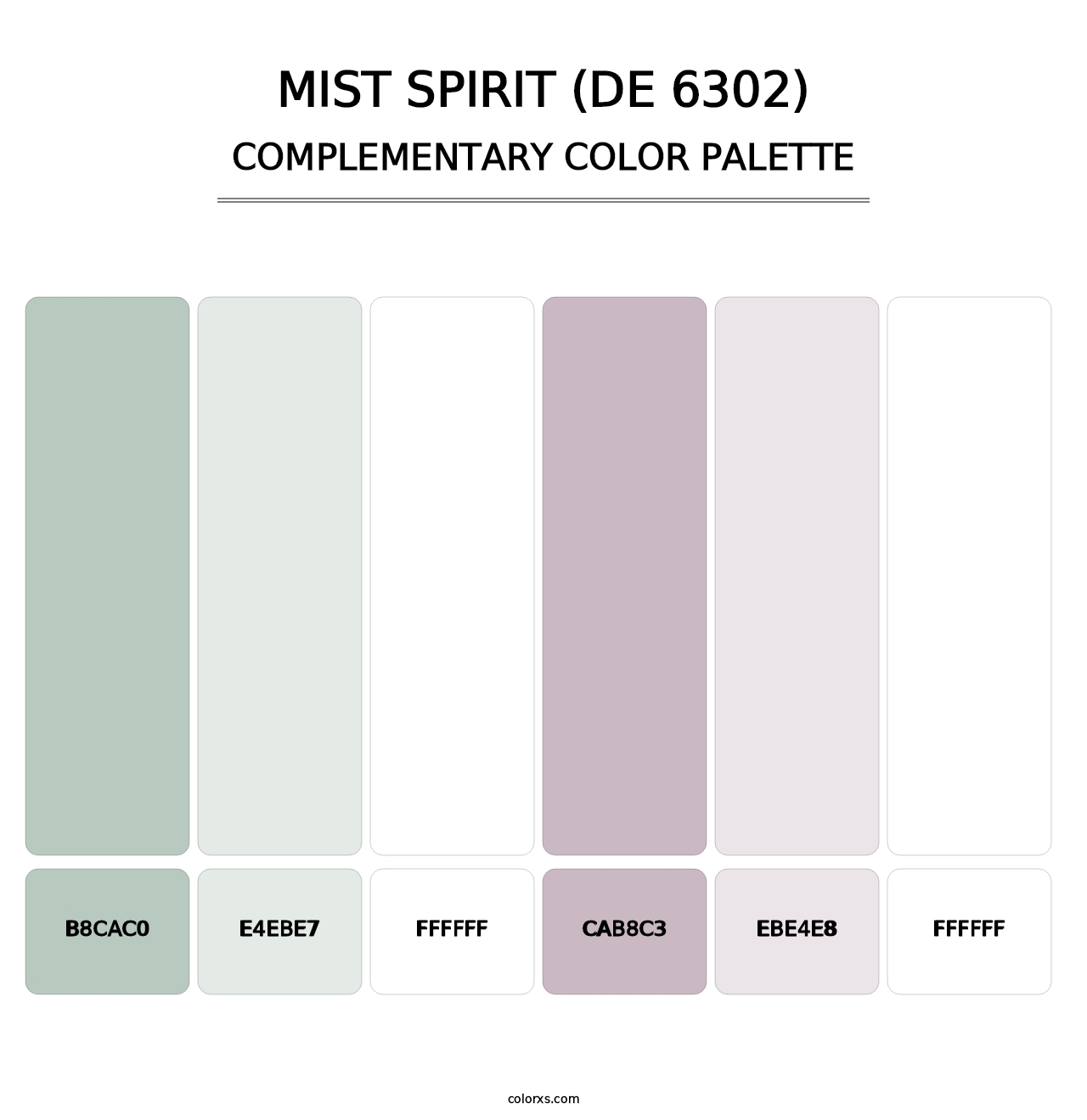 Mist Spirit (DE 6302) - Complementary Color Palette