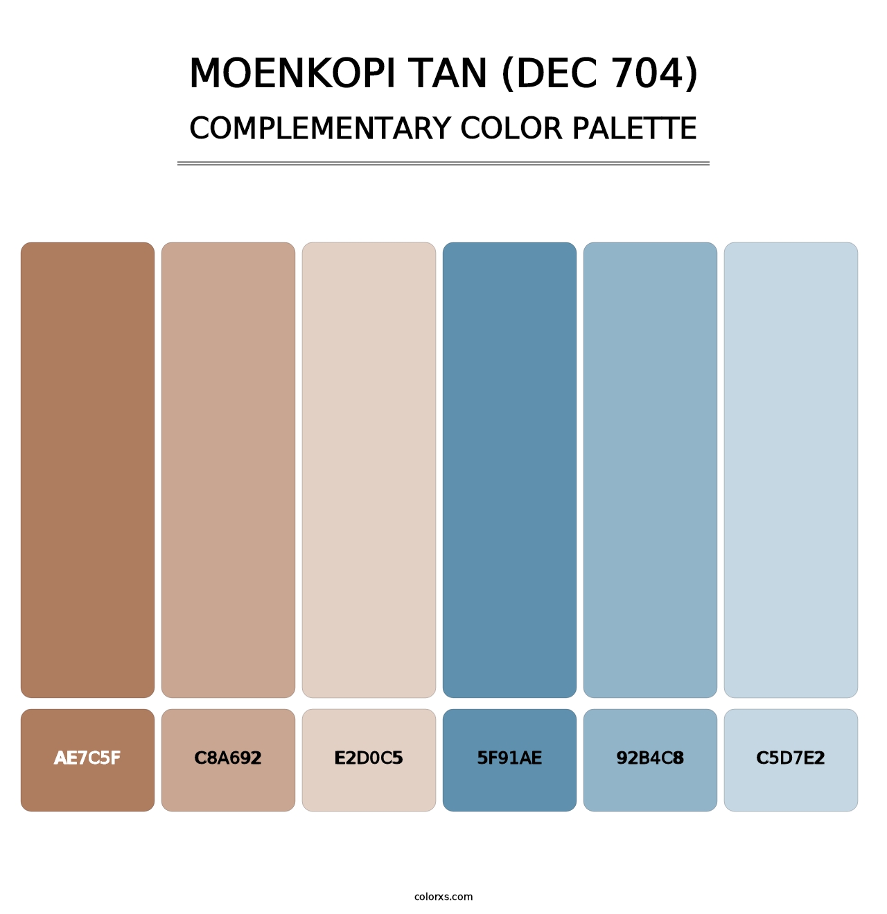 Moenkopi Tan (DEC 704) - Complementary Color Palette