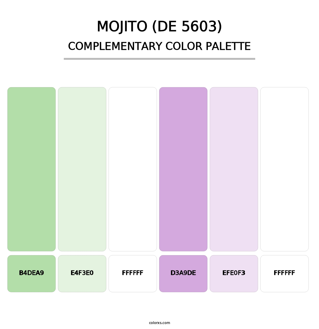 Mojito (DE 5603) - Complementary Color Palette