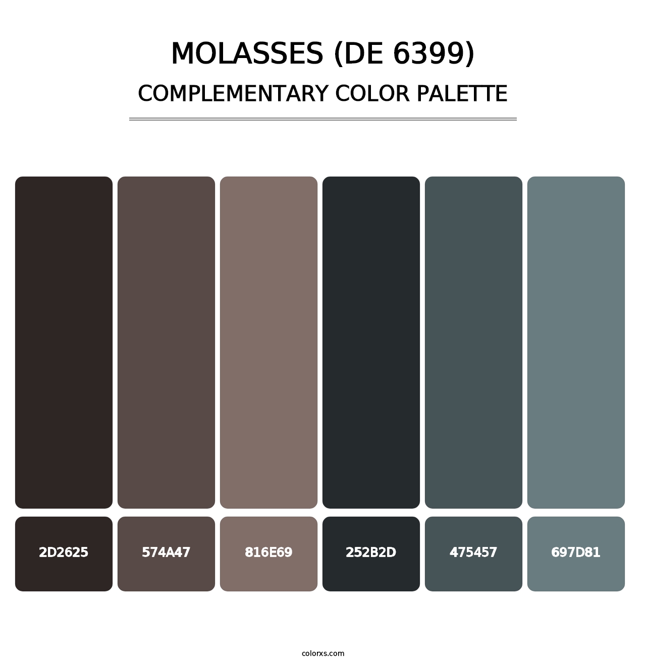 Molasses (DE 6399) - Complementary Color Palette
