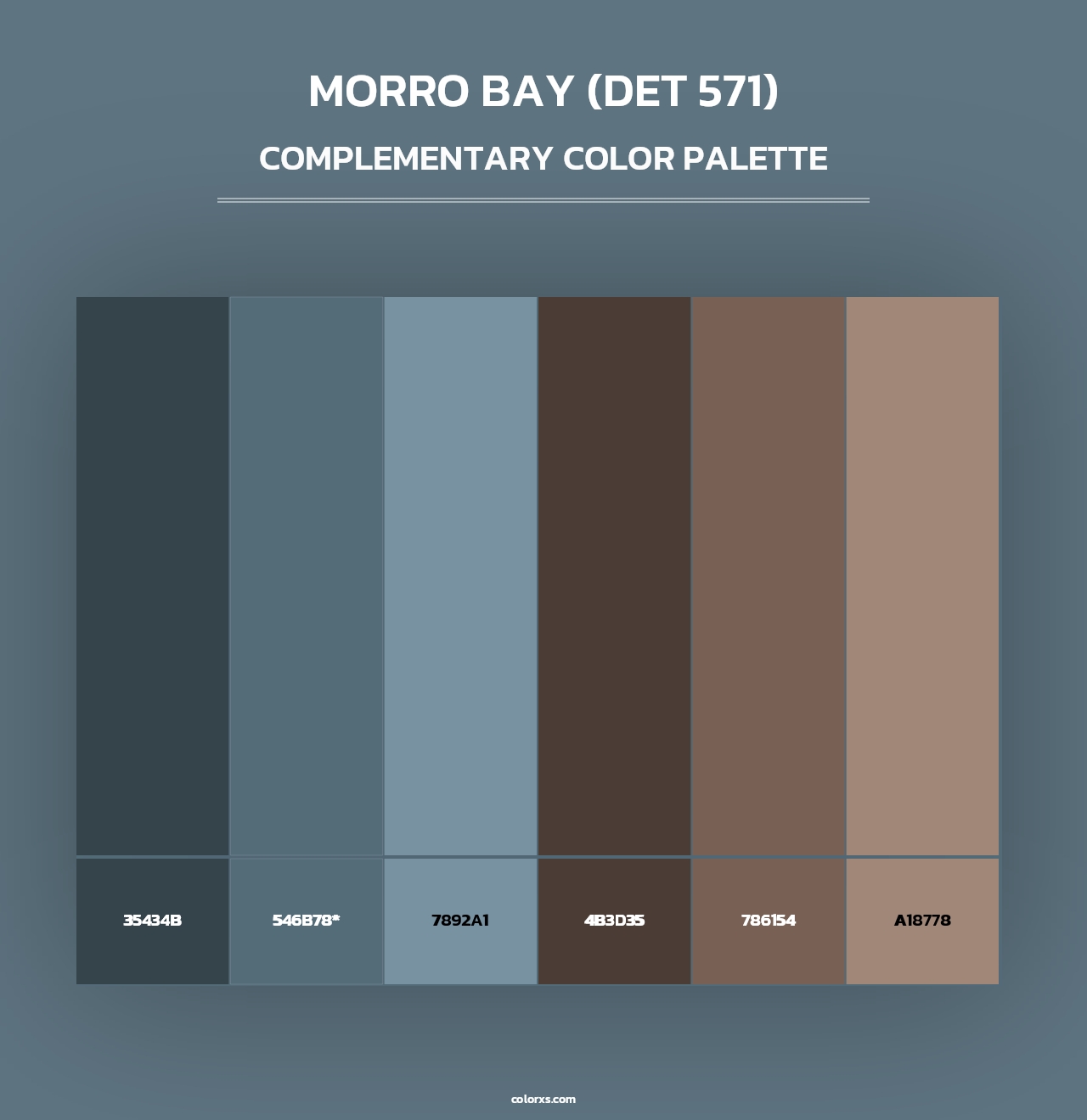 Morro Bay (DET 571) - Complementary Color Palette