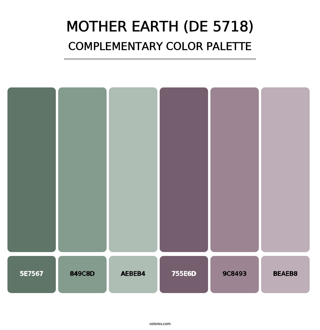 Mother Earth (DE 5718) - Complementary Color Palette