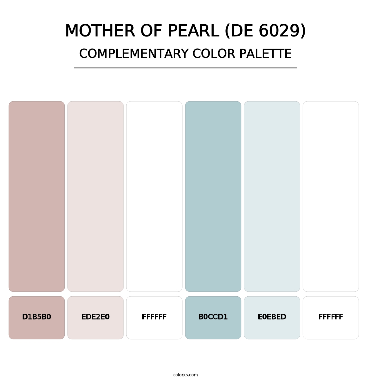 Mother of Pearl (DE 6029) - Complementary Color Palette