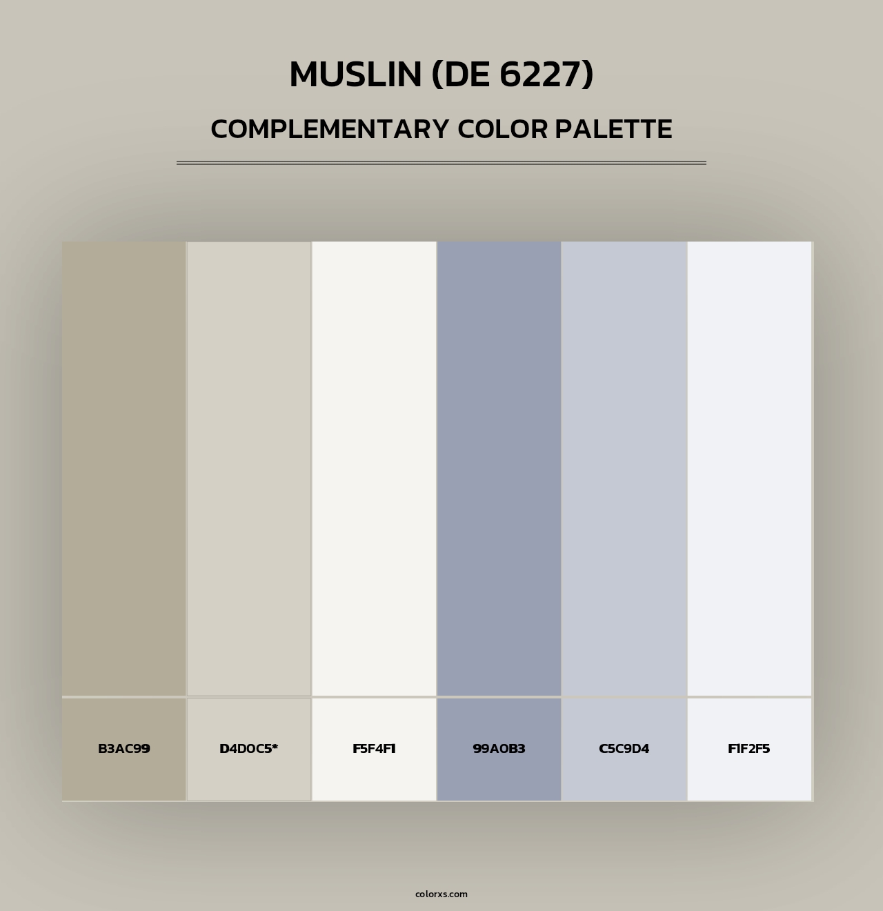 Muslin (DE 6227) - Complementary Color Palette
