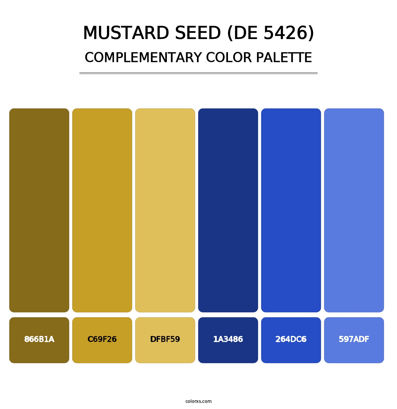 Mustard Seed (DE 5426) - Complementary Color Palette