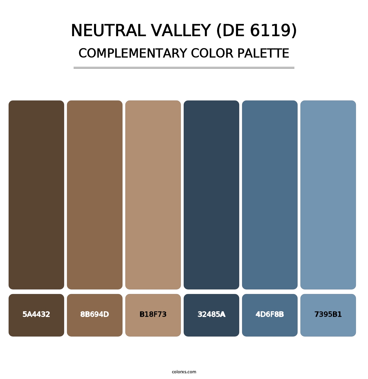 Neutral Valley (DE 6119) - Complementary Color Palette