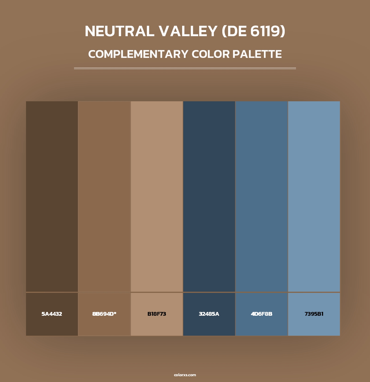 Neutral Valley (DE 6119) - Complementary Color Palette