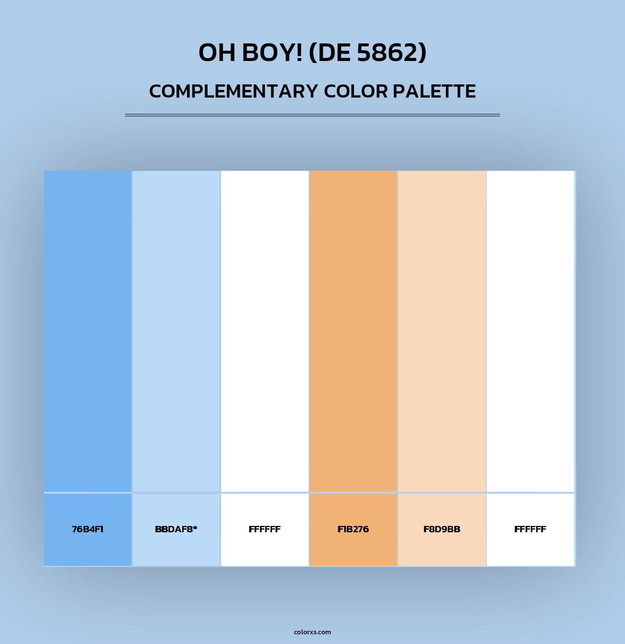 Oh Boy! (DE 5862) - Complementary Color Palette