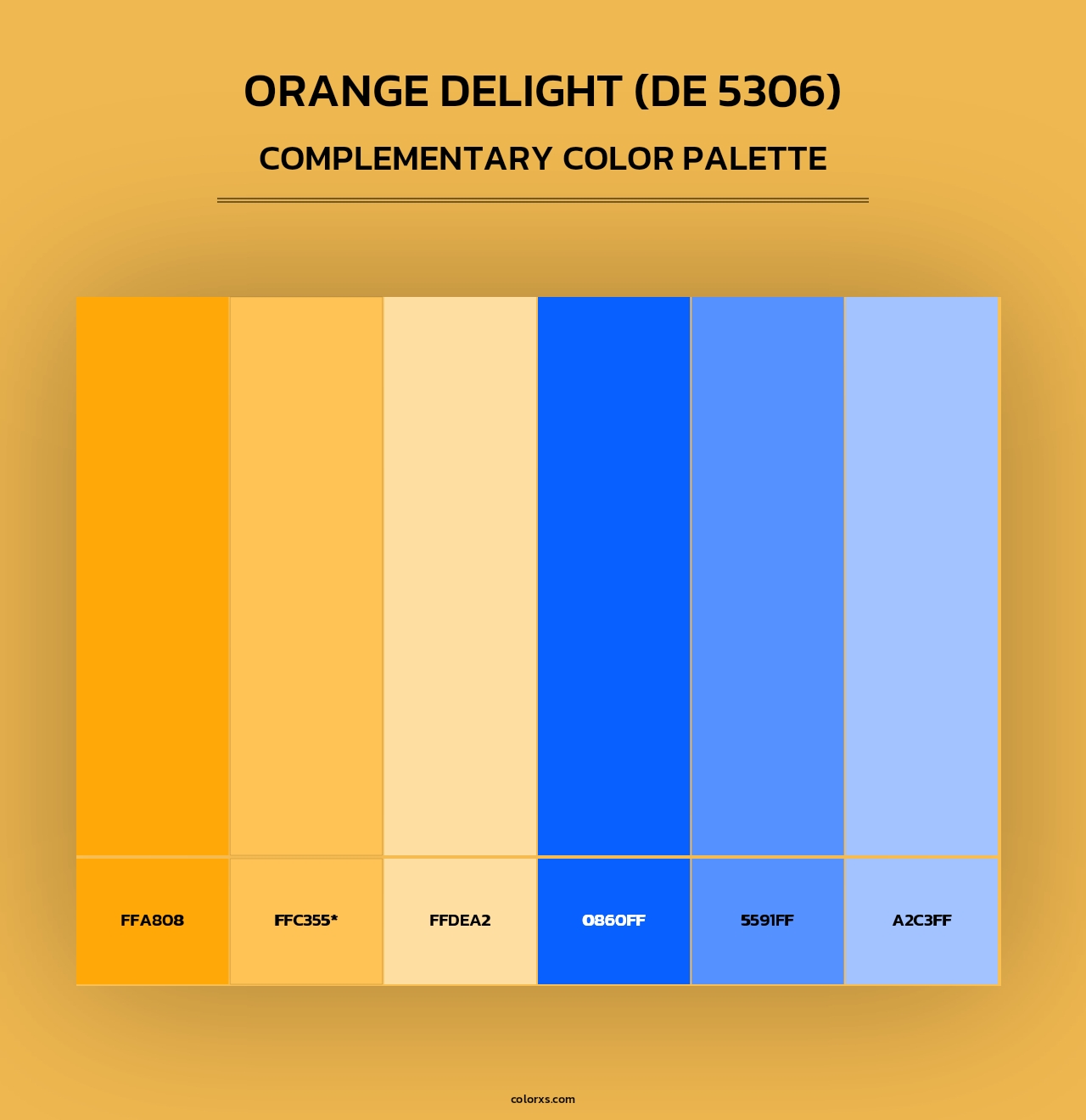 Orange Delight (DE 5306) - Complementary Color Palette