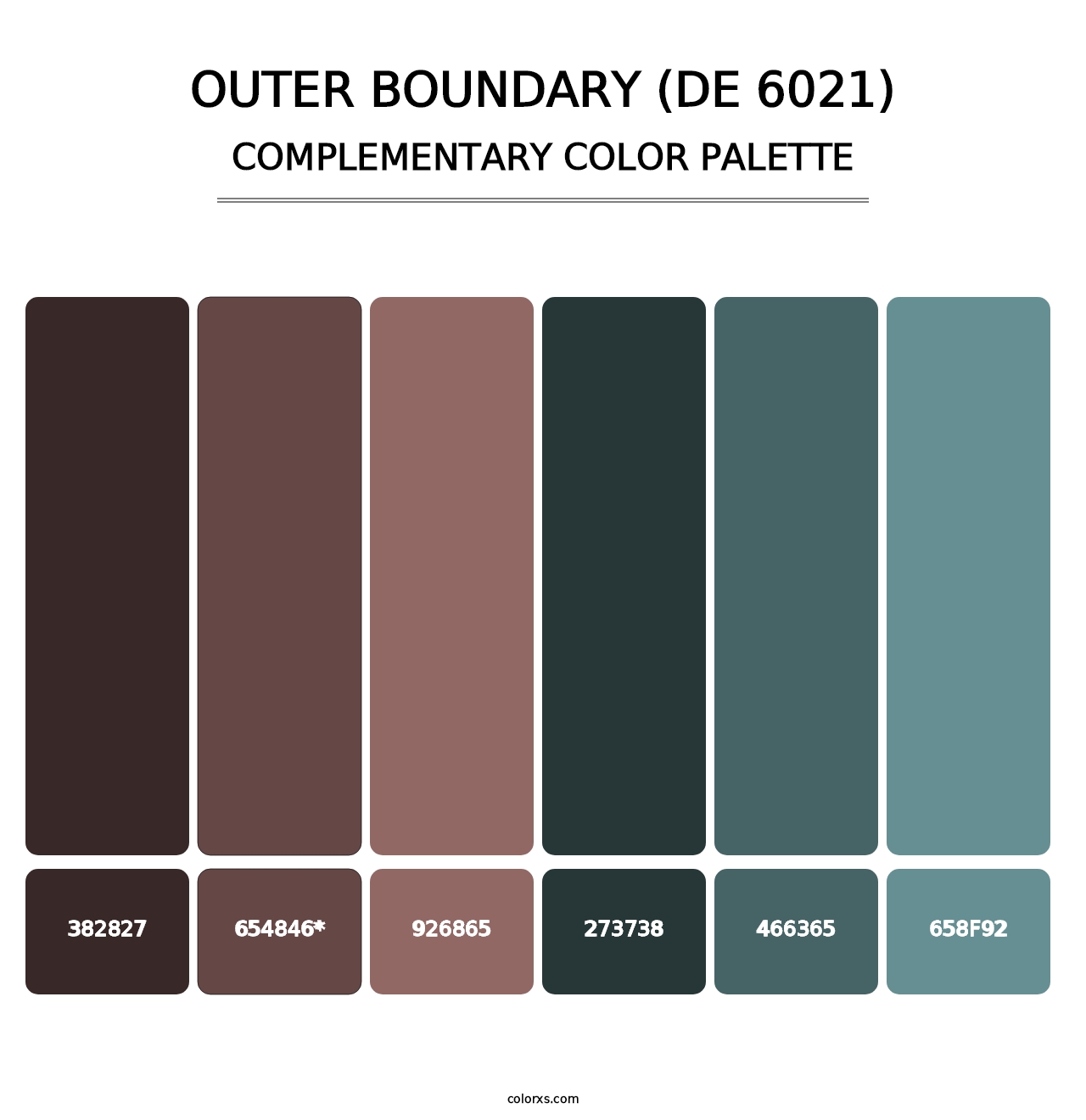 Outer Boundary (DE 6021) - Complementary Color Palette
