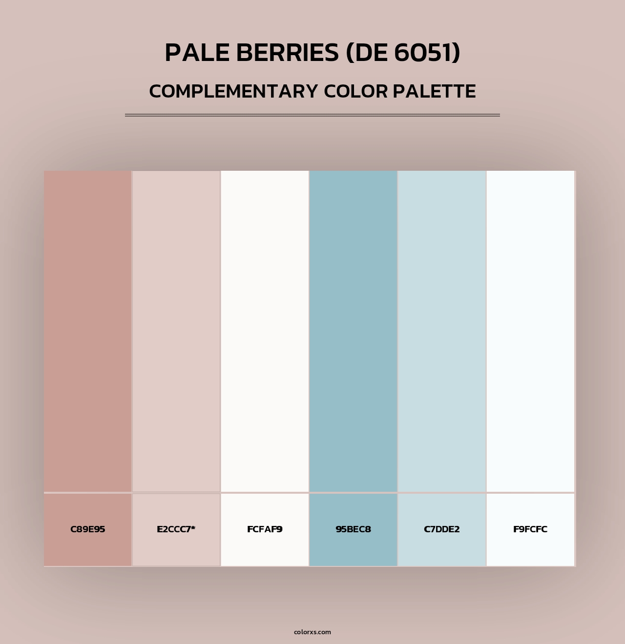 Pale Berries (DE 6051) - Complementary Color Palette