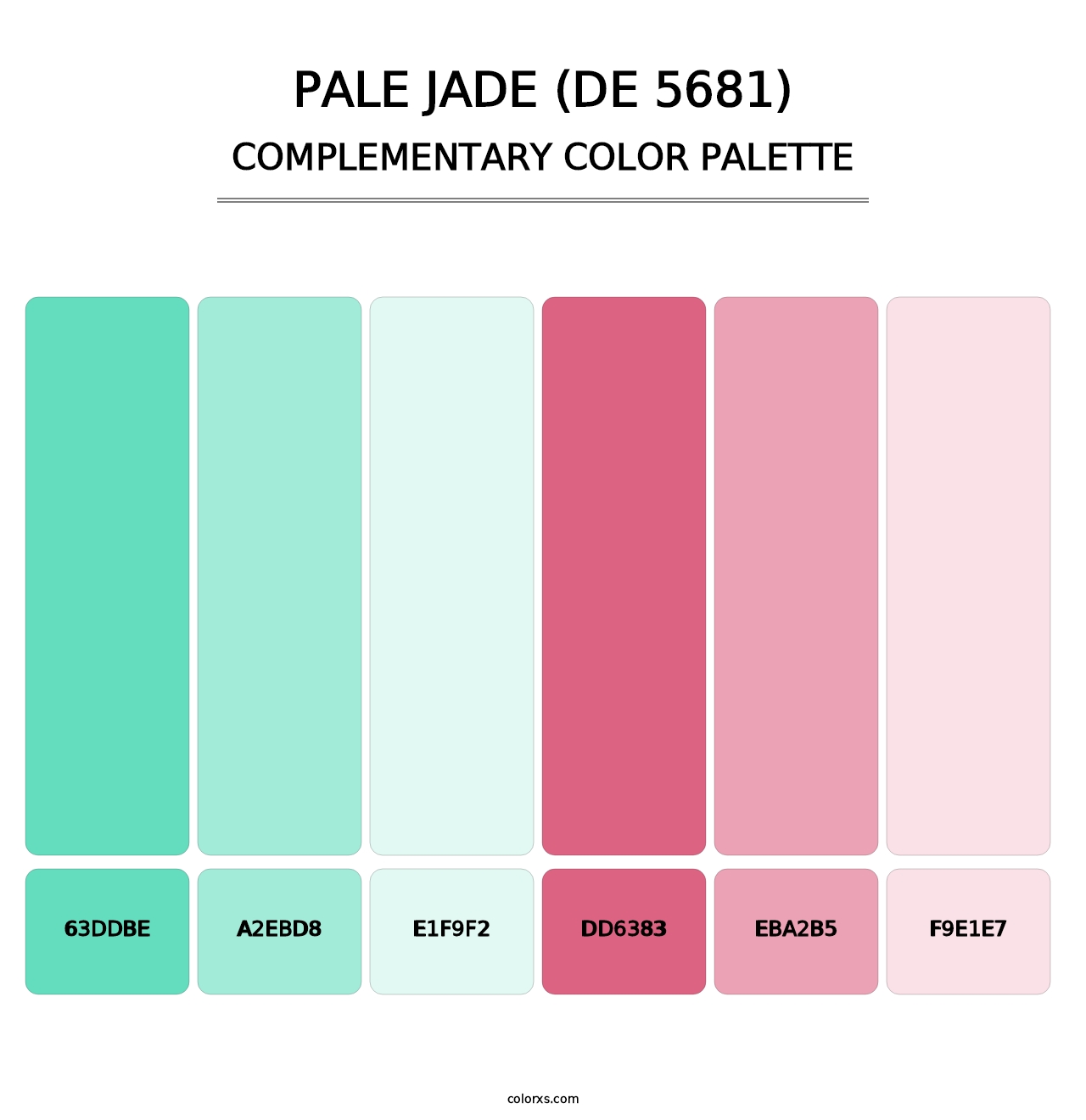 Pale Jade (DE 5681) - Complementary Color Palette