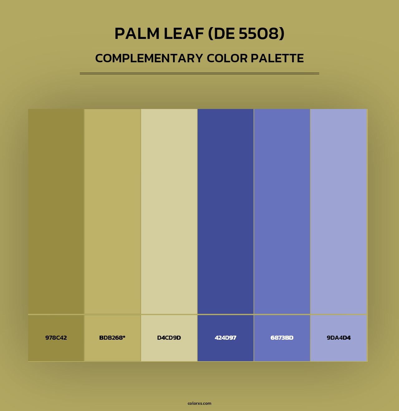 Palm Leaf (DE 5508) - Complementary Color Palette